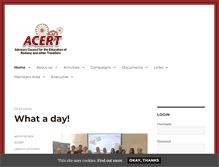 Tablet Screenshot of acert.org.uk