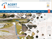 Tablet Screenshot of acert.org.br